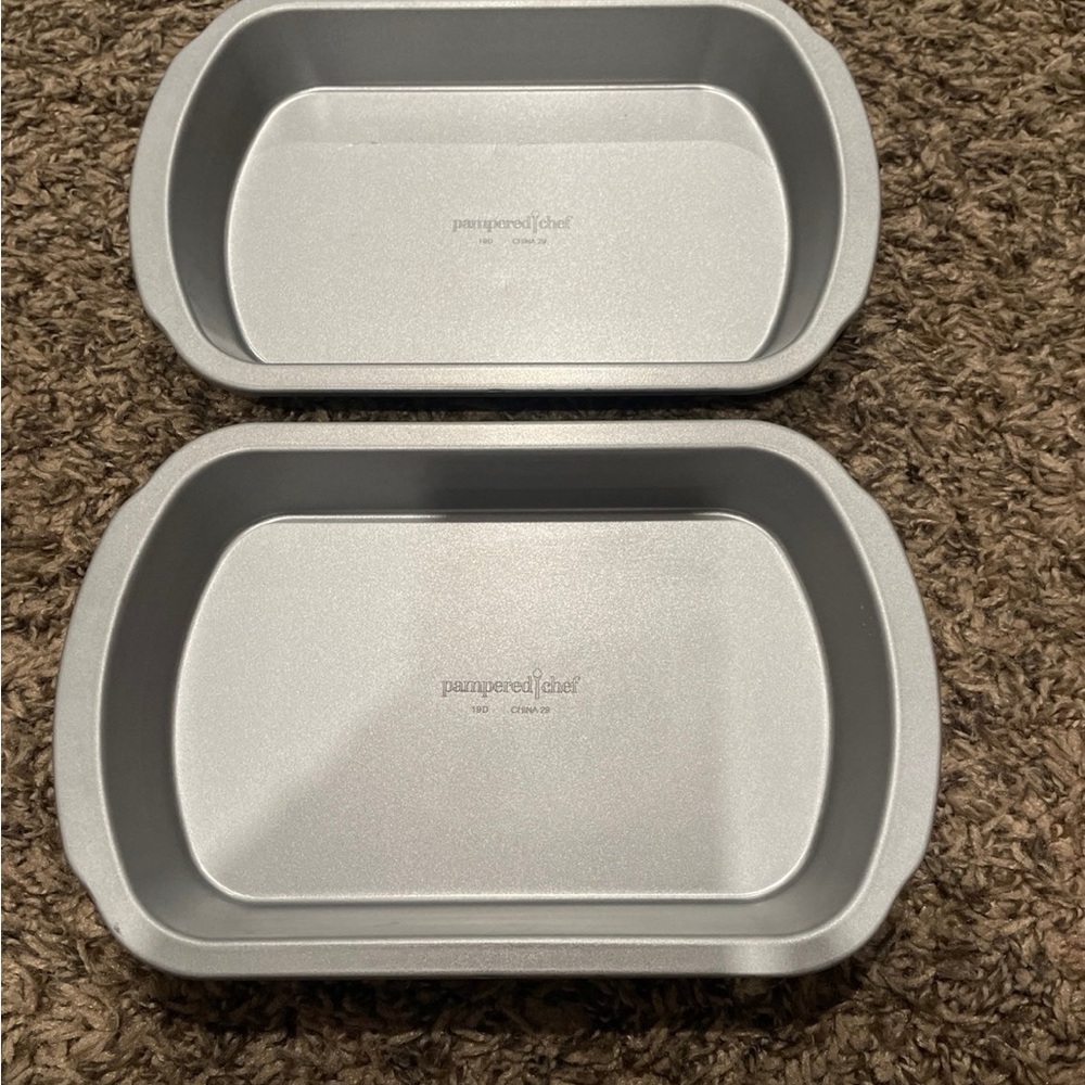 Pampered chef freezer storage containers set of two new - Picture 2 of 4